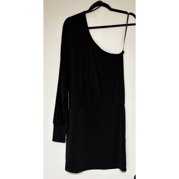 Rachel Zoe Dresses & Skirts - Rachel Zoe Women's Dolman One Sleeve Pullover Black Dress Sz 6 NWT